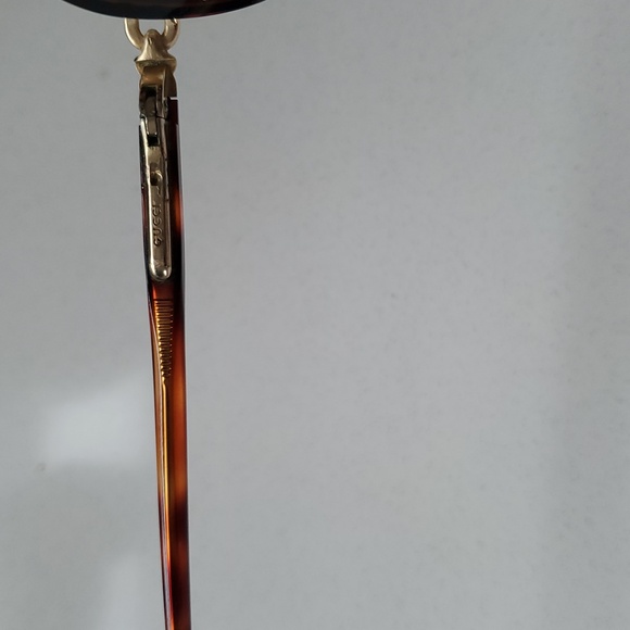 Vintage (Prescription) Gucci Gold and Red Oval Sunglasses - Picture 9 of 9